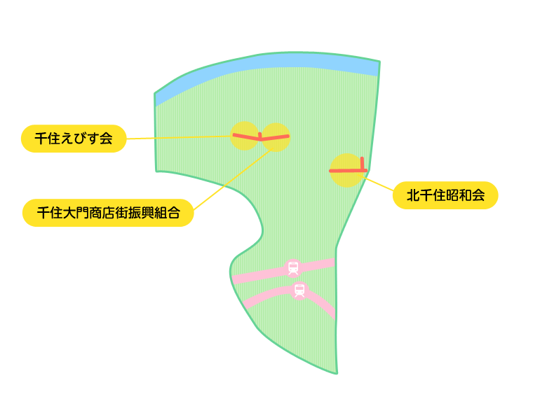 足立区商店街マップ ブロック3